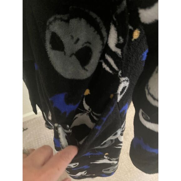 Vintage Disney Nightmare Before Christmas Jack Skellington Plush Robe SIZE L/XL - Picture 8 of 9